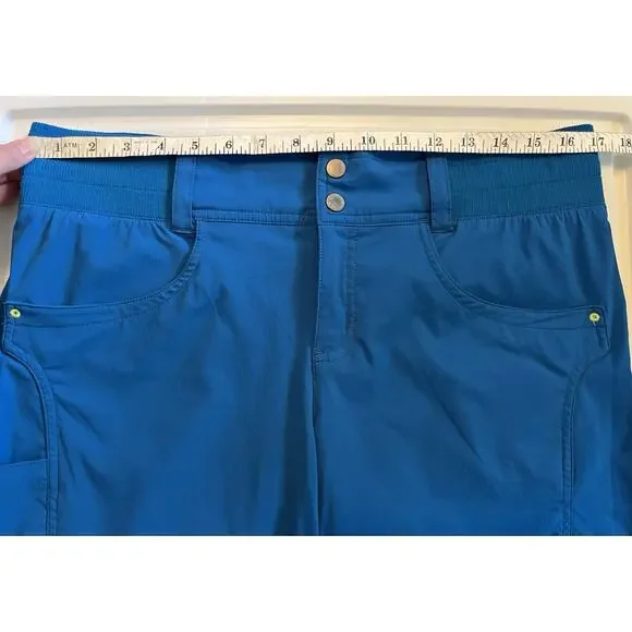 Title Nine Shorts Womens 12 Clamber Hiking Cargo Pocket Performance Stretch Camp - Picture 10 of 12